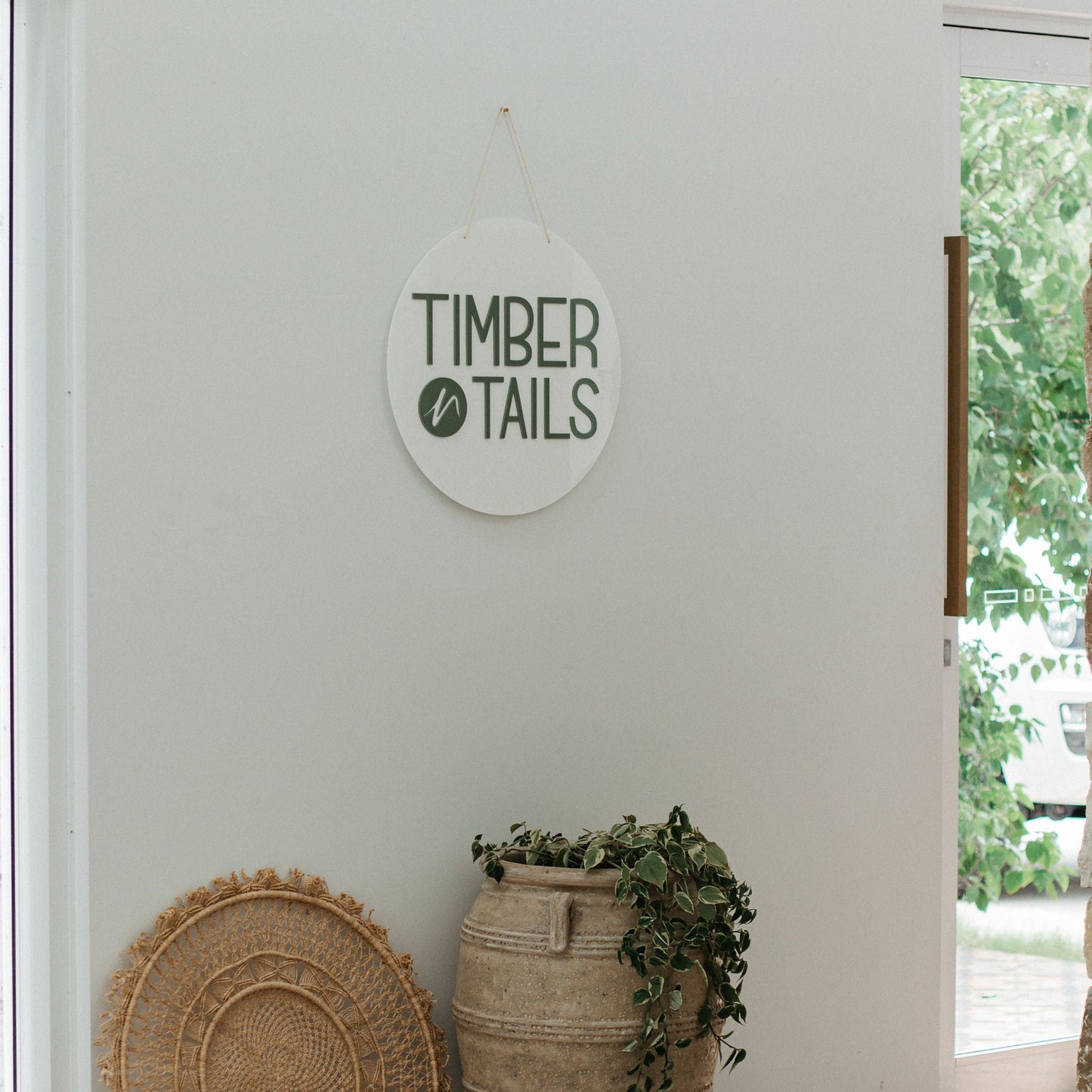 Circle Business Sign