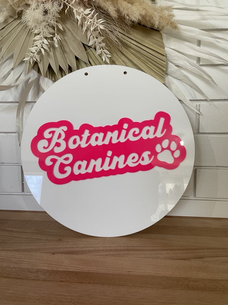 Circle Business Sign