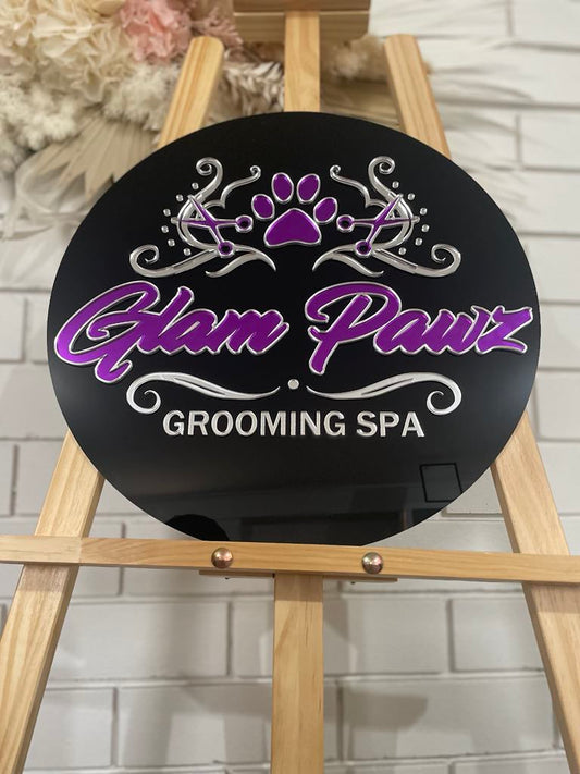 Circle Business Sign