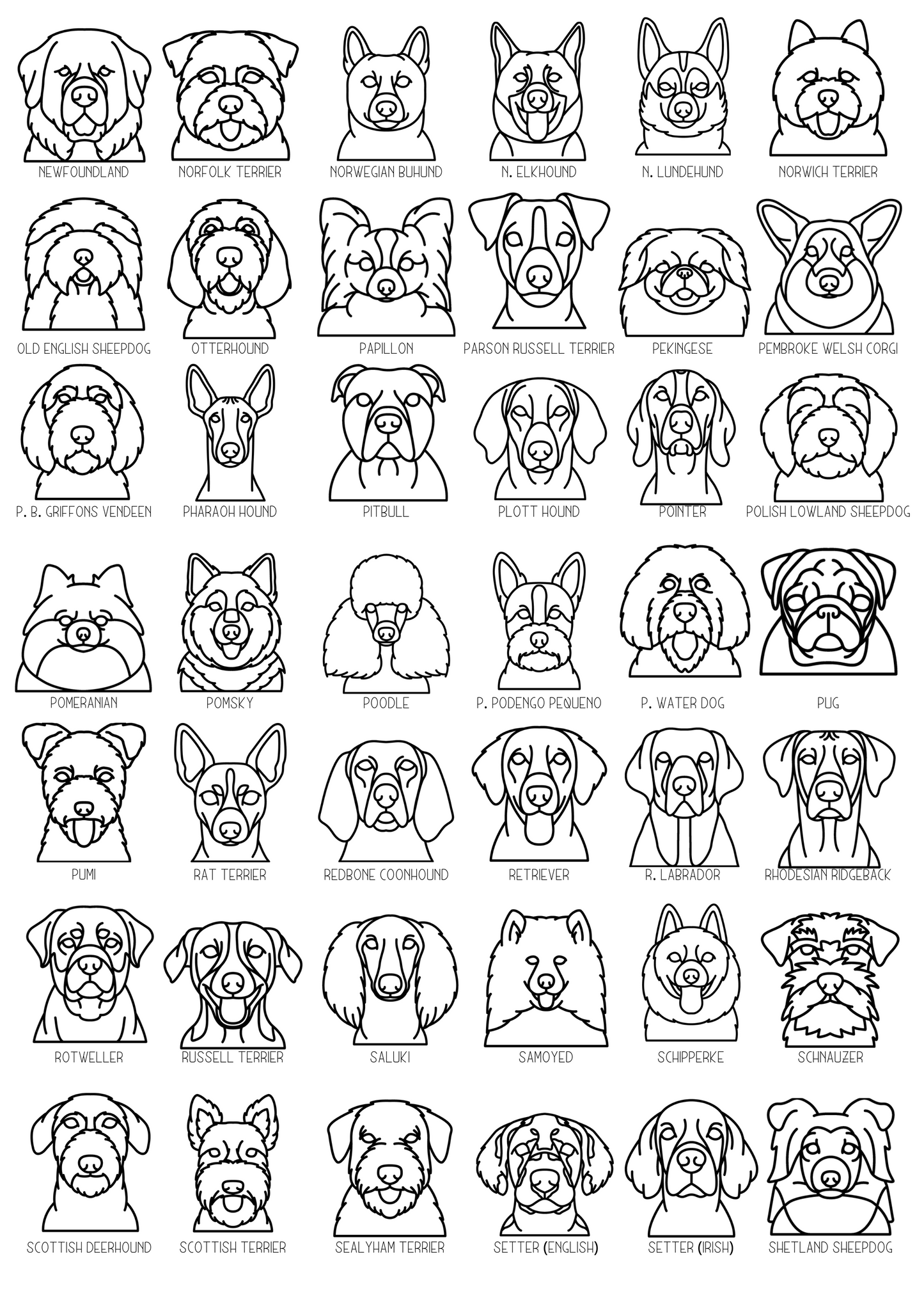 Dog Breed Mandala with Personalisation | 188 breeds available