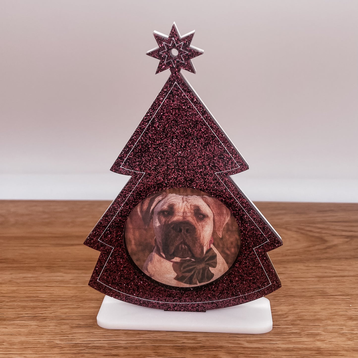 Freestanding / Hanging Christmas Tree Photo Frame Ornament