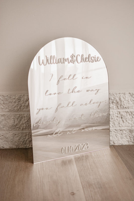 Custom Acrylic Wedding/Engagement Sign - A1