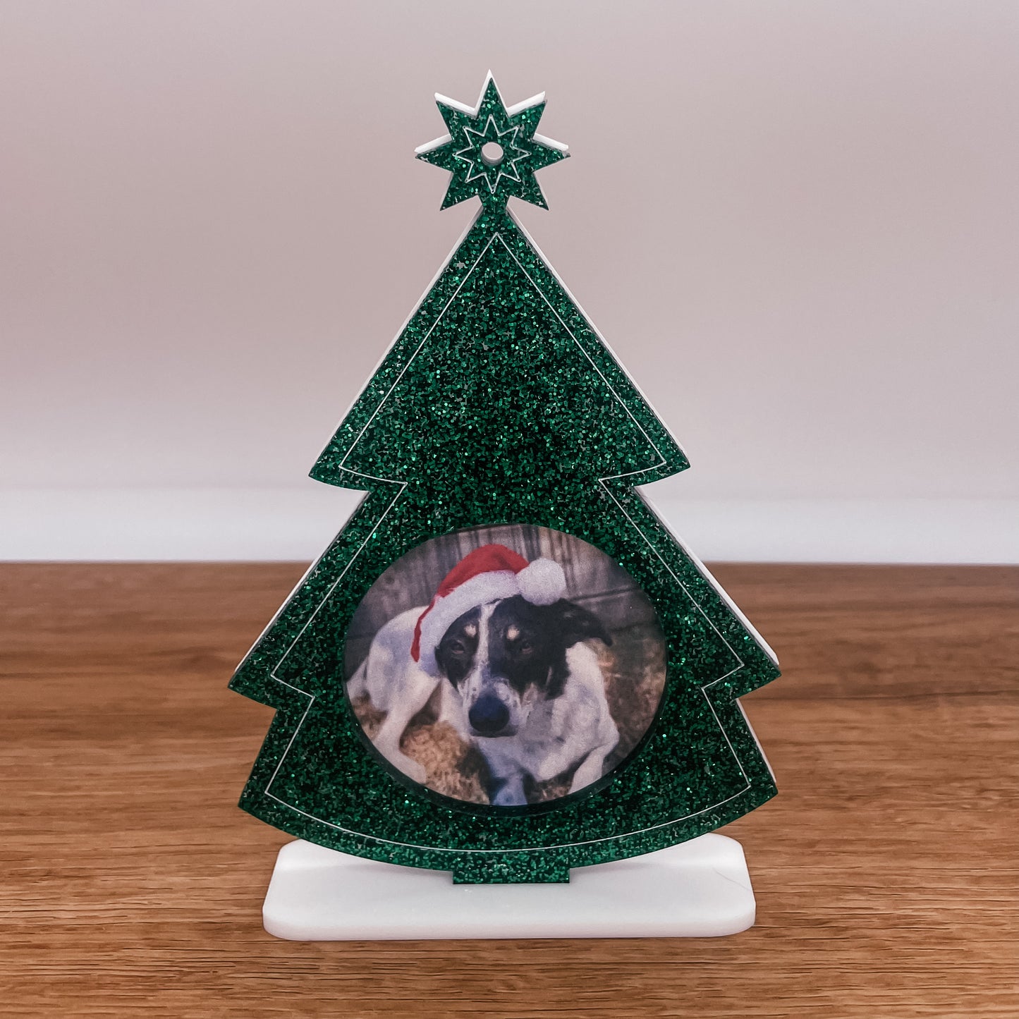 Freestanding / Hanging Christmas Tree Photo Frame Ornament
