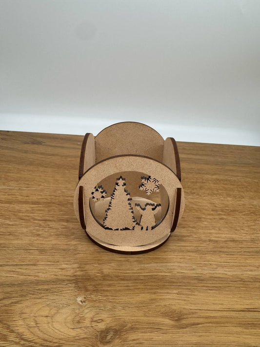 3D Christmas Tea Light