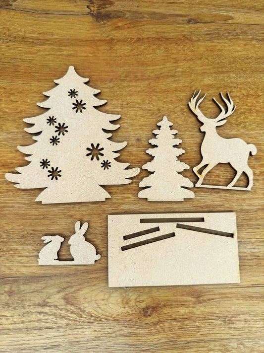 3D Christmas Diorama