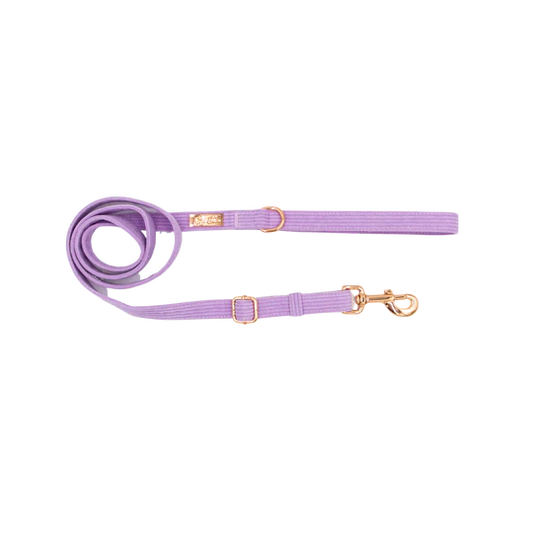 Lilac Corduroy: Adjustable Leash